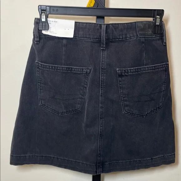 American Eagle Outfitters Black Denim Mini Skirt - Picture 4 of 10